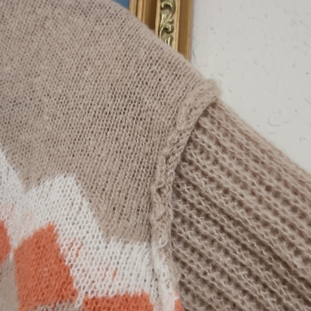Soft Small/Medium Sweater With Baloon Sleeve Cozy Fall Winter Lagenlook - Picture 5 of 13